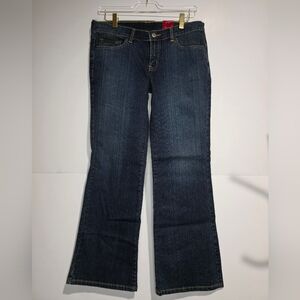 New York And Co. Jeans Women's Size 8PDowntown Flare Leg Blue Stretch Denim